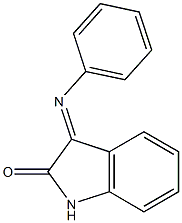 3-(phenylimino)-1,3-dihydro-2H-indol-2-one Struktur