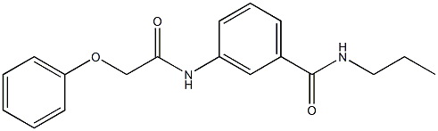 3-[(2-phenoxyacetyl)amino]-N-propylbenzamide Struktur