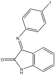 3-[(4-iodophenyl)imino]-1H-indol-2-one Struktur