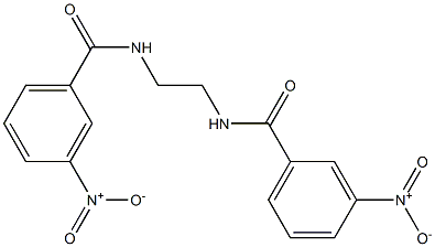 3-nitro-N-{2-[(3-nitrobenzoyl)amino]ethyl}benzamide Struktur