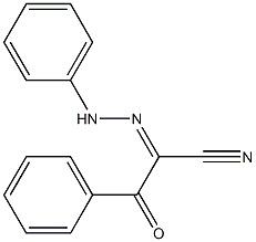 3-oxo-3-phenyl-2-[(Z)-2-phenylhydrazono]propanenitrile Struktur