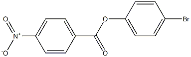 4-bromophenyl 4-nitrobenzoate Struktur