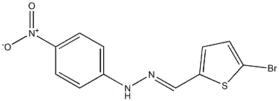 5-bromo-2-thiophenecarbaldehyde N-(4-nitrophenyl)hydrazone Struktur