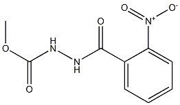 methyl 2-(2-nitrobenzoyl)-1-hydrazinecarboxylate Struktur