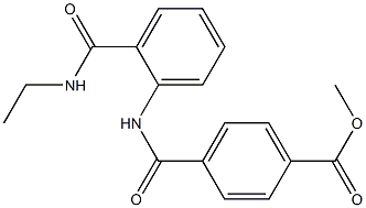 methyl 4-({2-[(ethylamino)carbonyl]anilino}carbonyl)benzoate Struktur