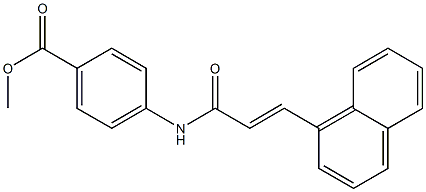 methyl 4-{[(E)-3-(1-naphthyl)-2-propenoyl]amino}benzoate Struktur