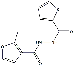 N'-(2-methyl-3-furoyl)-2-thiophenecarbohydrazide Struktur