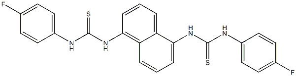 N'-(5-{[(4-fluoroanilino)carbothioyl]amino}-1-naphthyl)-N-(4-fluorophenyl)thiourea Struktur