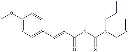 N,N-diallyl-N'-[(E)-3-(4-methoxyphenyl)-2-propenoyl]thiourea Struktur