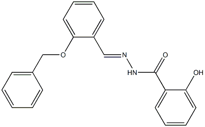 N'-{(E)-[2-(benzyloxy)phenyl]methylidene}-2-hydroxybenzohydrazide Struktur