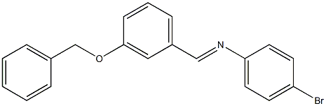 N-{(E)-[3-(benzyloxy)phenyl]methylidene}-N-(4-bromophenyl)amine Struktur