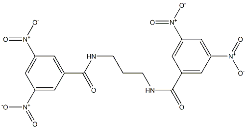 N-{3-[(3,5-dinitrobenzoyl)amino]propyl}-3,5-dinitrobenzamide Struktur