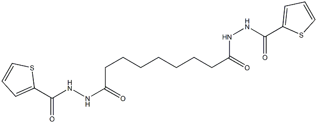 N'-{9-oxo-9-[2-(2-thienylcarbonyl)hydrazino]nonanoyl}-2-thiophenecarbohydrazide Struktur