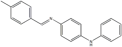 N-(4-anilinophenyl)-N-[(E)-(4-methylphenyl)methylidene]amine Struktur