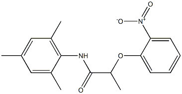 N-mesityl-2-(2-nitrophenoxy)propanamide Struktur