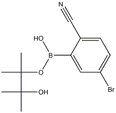 2-Cyano-5-bromophenylboronic acid pinacol ester ,98% Struktur