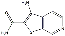 3-Aminothieno[2,3-c]pyridine-2-carboxylic acid amide Struktur