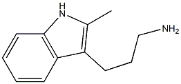 3-(2-methyl-1H-indol-3-yl)propan-1-amine Struktur