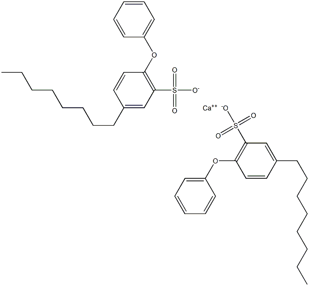 Bis(3-octyl-6-phenoxybenzenesulfonic acid)calcium salt Struktur