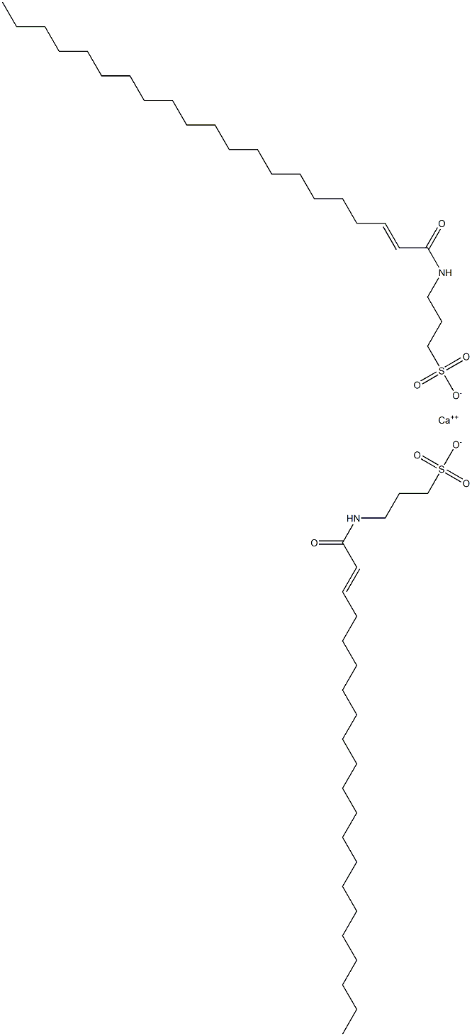 Bis[3-[(1-oxo-2-henicosen-1-yl)amino]-1-propanesulfonic acid]calcium salt Struktur