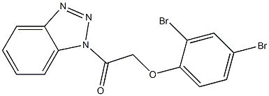 1-(2,4-Dibromophenoxyacetyl)-1H-benzotriazole Struktur