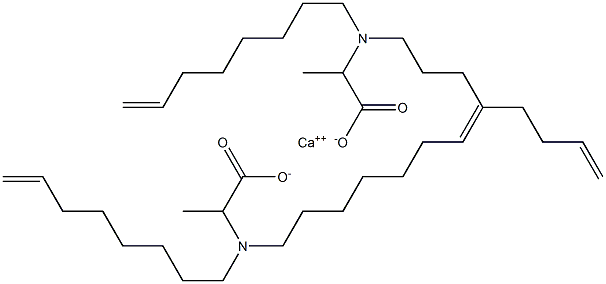 Bis[2-[di(7-octenyl)amino]propanoic acid]calcium salt Struktur