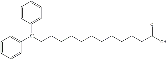 Diphenyl(11-carboxyundecyl)sulfonium Struktur