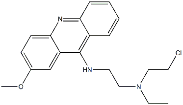 N-(2-Chloroethyl)-N-ethyl-N'-(2-methoxy-9-acridinyl)-1,2-ethanediamine Struktur