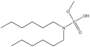 N,N-Dihexylamidophosphoric acid hydrogen methyl ester Struktur