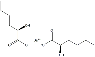 Bis[[R,(+)]-2-hydroxyhexanoic acid] barium salt Struktur