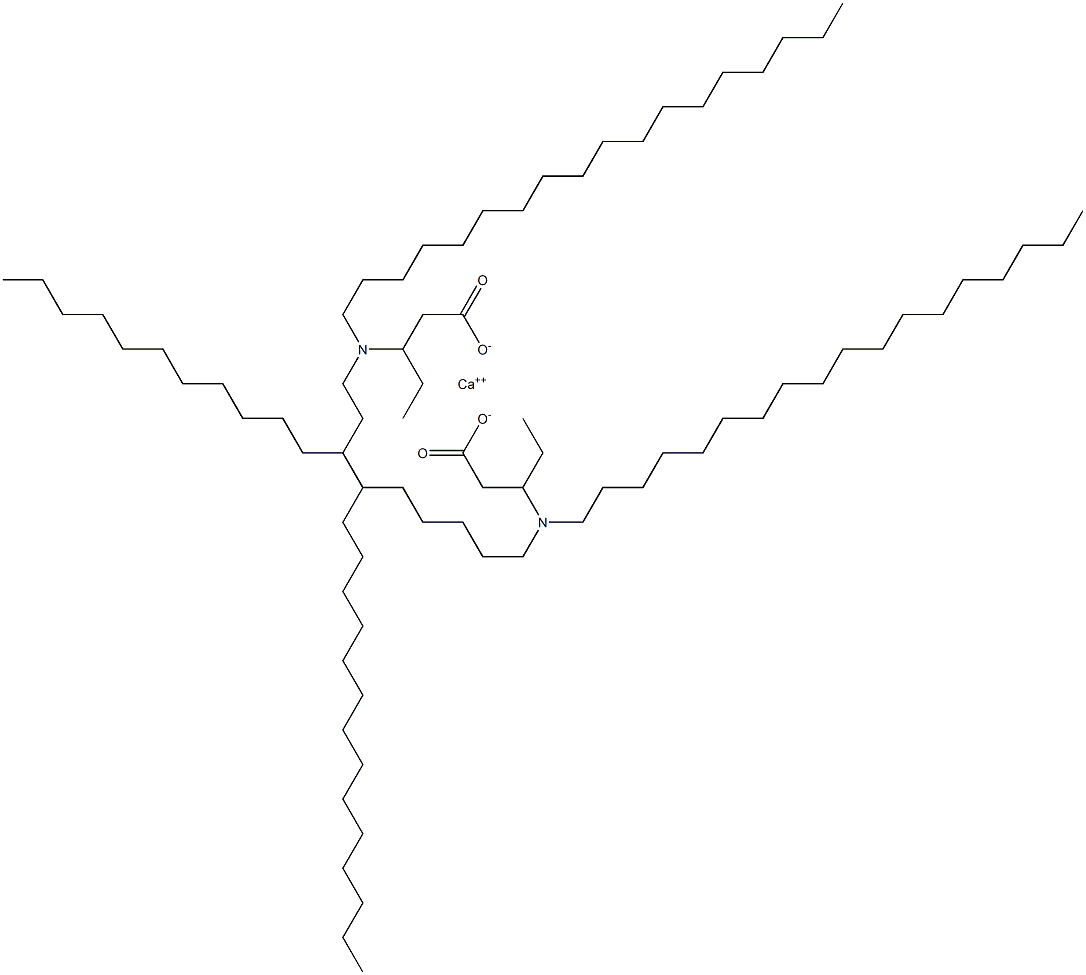 Bis[3-(dioctadecylamino)valeric acid]calcium salt Struktur