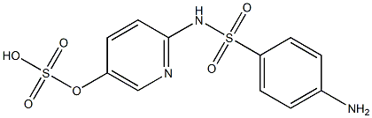 Sulfuric acid hydrogen 2-[(4-aminophenylsulfonyl)amino]pyridin-5-yl ester Struktur