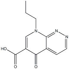 8-Propyl-5,8-dihydro-5-oxopyrido[2,3-c]pyridazine-6-carboxylic acid Struktur