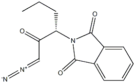 (-)-N-[(S)-1-(Diazoacetyl)butyl]phthalimide Struktur