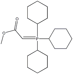 Tricyclohexyl(methoxycarbonylmethylene)phosphorane Struktur