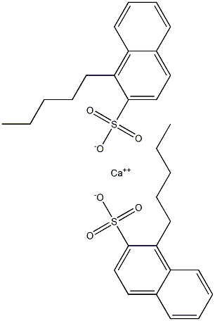 Bis(1-pentyl-2-naphthalenesulfonic acid)calcium salt Struktur