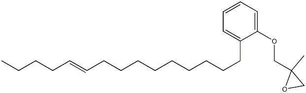 2-(10-Pentadecenyl)phenyl 2-methylglycidyl ether Struktur