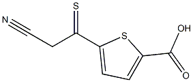 5-(Cyanothioacetyl)-2-thiophenecarboxylic acid Struktur