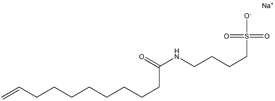 4-(10-Undecenoylamino)-1-butanesulfonic acid sodium salt Struktur