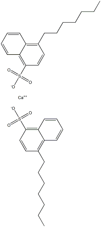 Bis(4-heptyl-1-naphthalenesulfonic acid)calcium salt Struktur