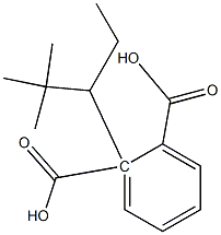 (-)-Phthalic acid hydrogen 1-[(R)-2,2-dimethylpentan-3-yl] ester Struktur