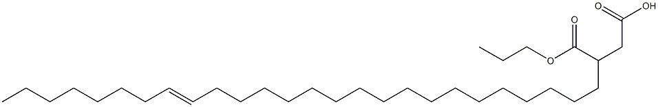 3-(18-Hexacosenyl)succinic acid 1-hydrogen 4-propyl ester Struktur