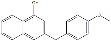 3-(4-Methoxybenzyl)-1-naphthol Struktur