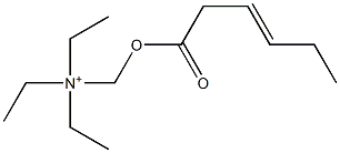 N,N-Diethyl-N-[(3-hexenoyloxy)methyl]ethanaminium Struktur