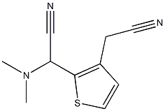 2-[(Dimethylamino)cyanomethyl]-3-thiopheneacetonitrile Struktur