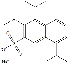 3,4,8-Triisopropyl-2-naphthalenesulfonic acid sodium salt Struktur