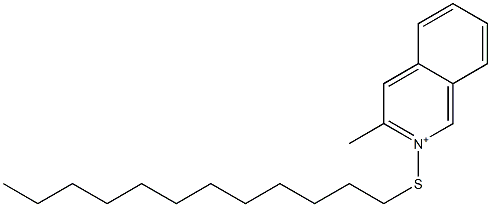 2-Dodecylthio-3-methylisoquinolinium Struktur