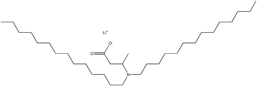 3-(Ditetradecylamino)butyric acid lithium salt Struktur