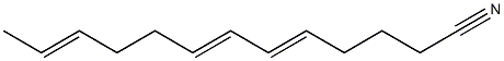 5,7,11-Tridecatrienenitrile Struktur