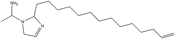 1-(1-Aminoethyl)-2-(13-tetradecenyl)-3-imidazoline Struktur